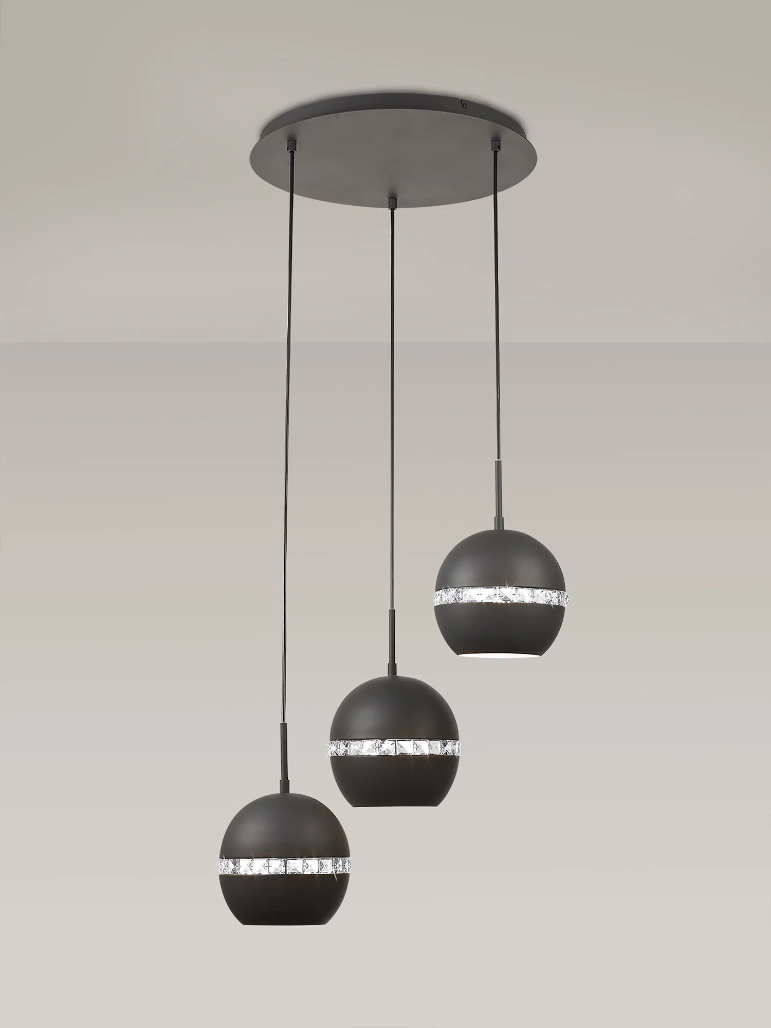 IL32845  Andrea Crystal Pendant 3 Light